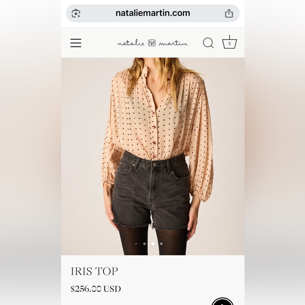 Natalie Martin Iris Top
Size S
Worn Once
Perfect Condition